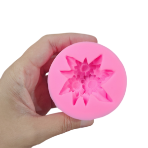 Molde flores hojas