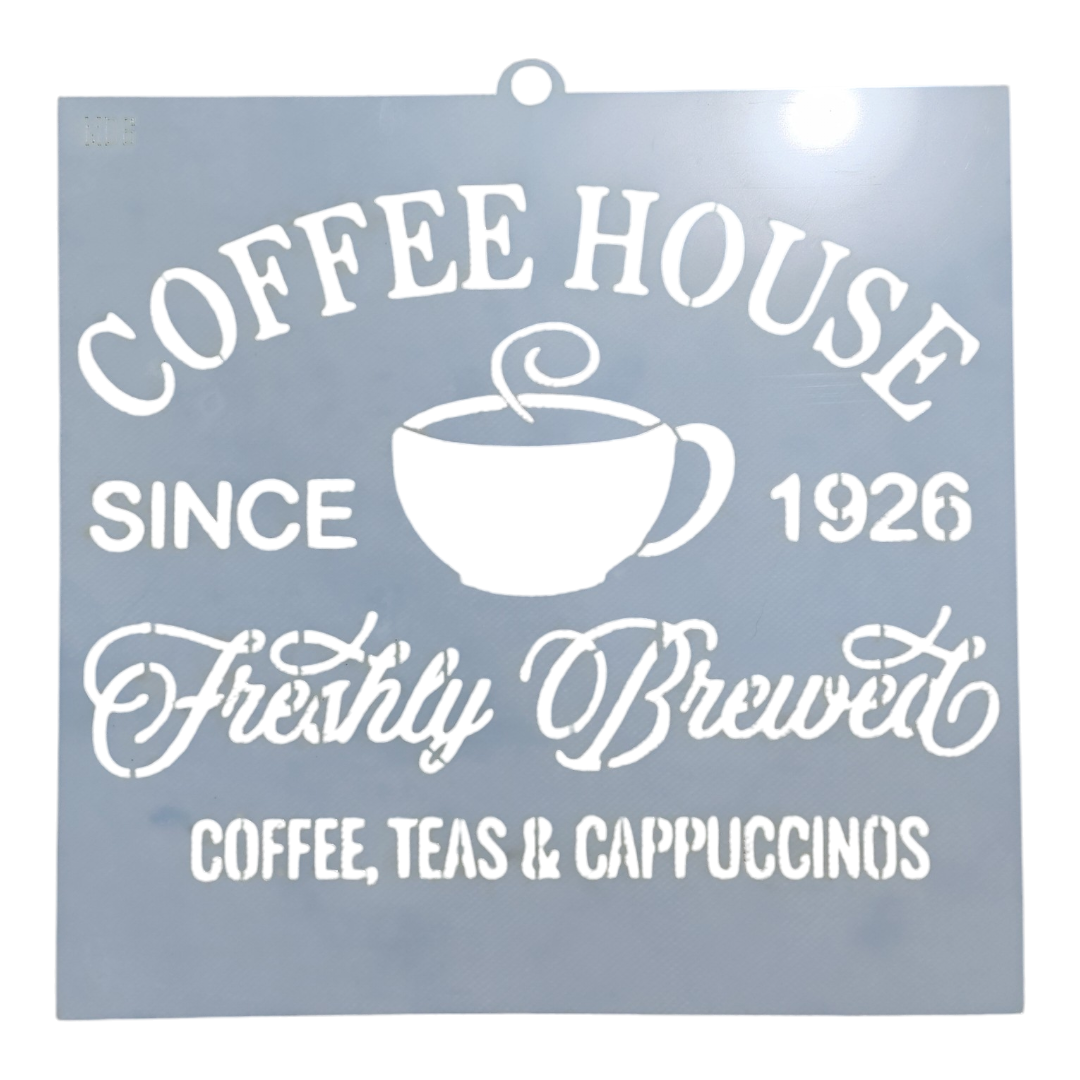 Stencil café 20x20